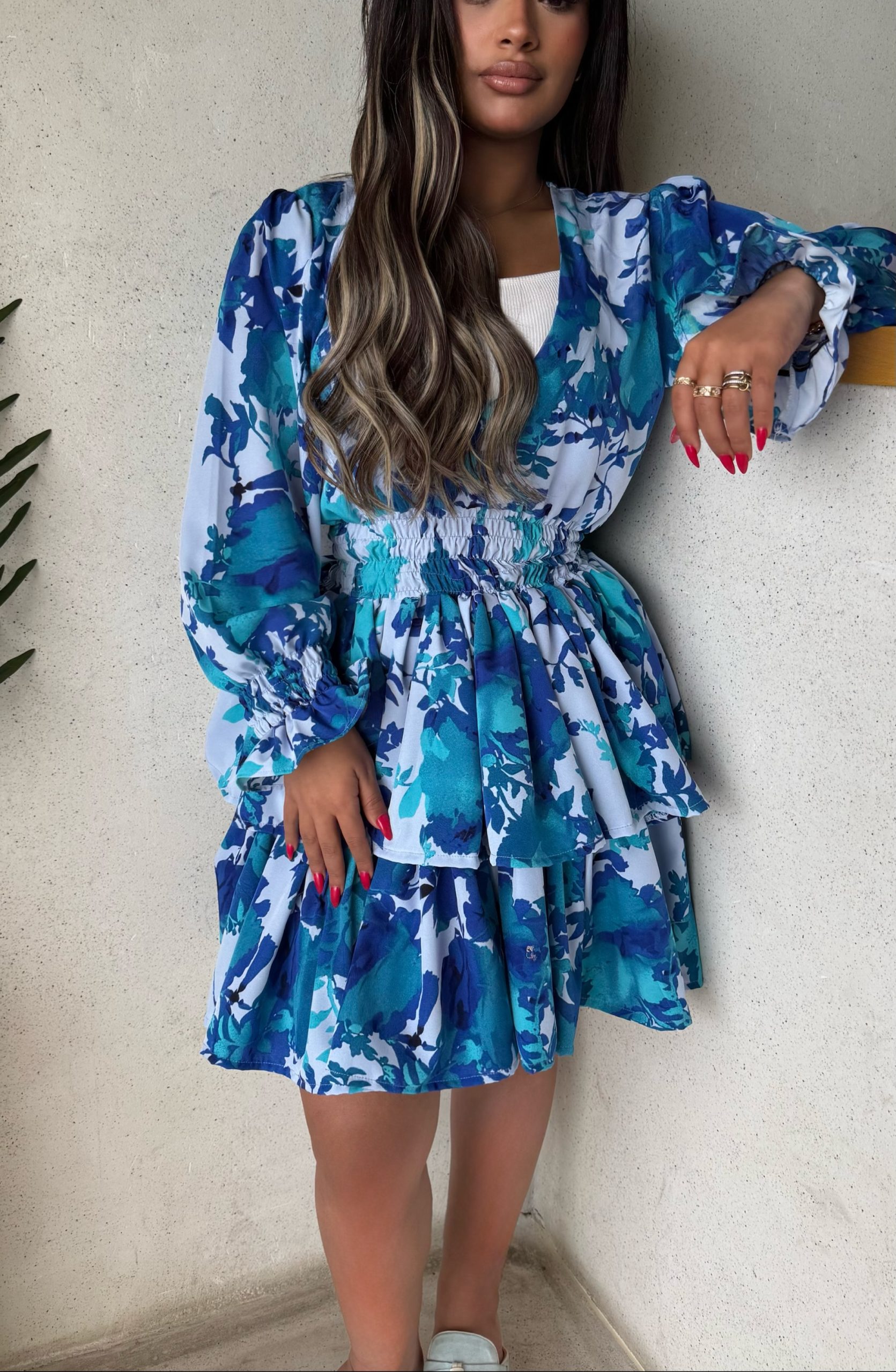 Floral Ruffle🩵